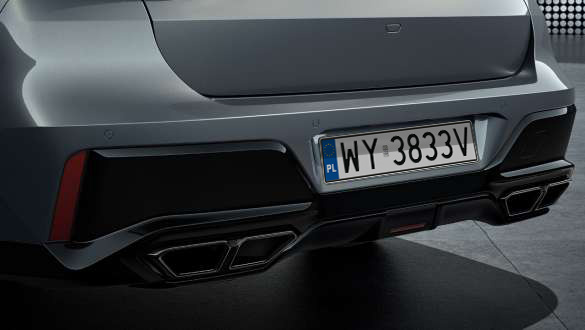 Pewny siebie wygląd tyłu.